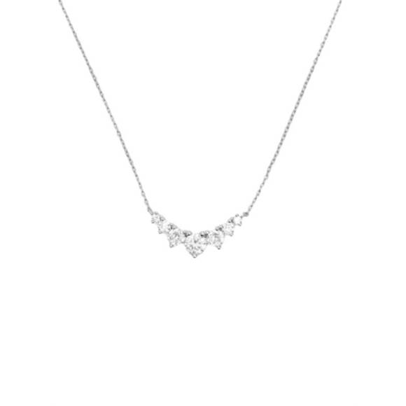 NEW MELINDA MARIA not your basic multi stone necklace in silver - Picture 2 of 2